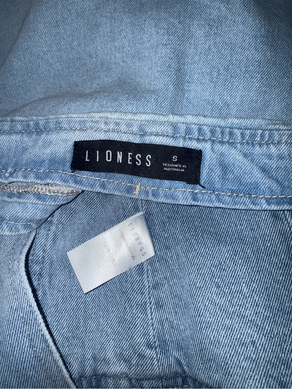 Lioness Light Wash Denim Mini Skort Set - Picture 5 of 5